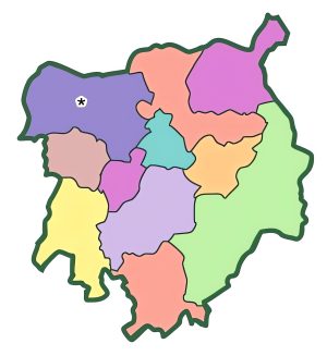 Mapa mudo del Departamento de Chiquimula