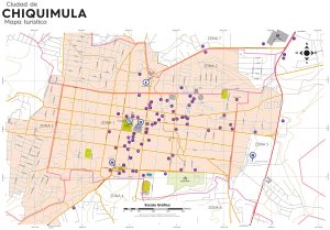 Mapa de la ciudad de Chiquimula