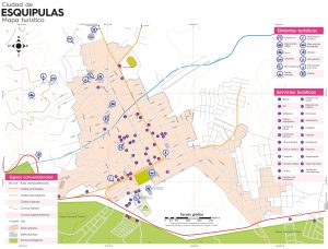 Mapa de la ciudad de Esquipulas