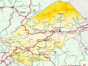 Mapa del Departamento de El Progreso