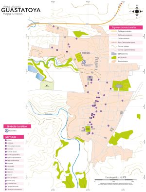 Mapa de la ciudad de Guastatoya
