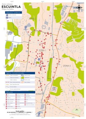 Mapa de la ciudad de Escuintla