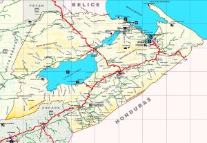 Mapa del Departamento de Izabal