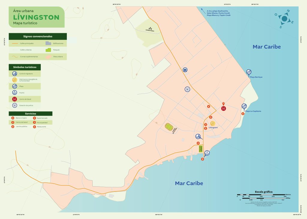 Mapa de la ciudad de Livingston.