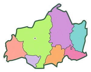 Mapa mudo del Departamento de Jalapa (Guatemala)