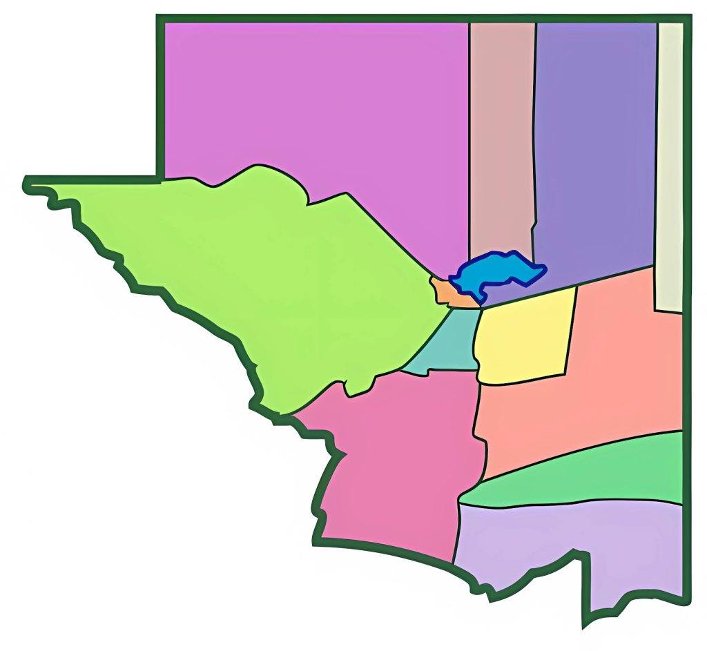 Mapa mudo del Departamento de Petén.
