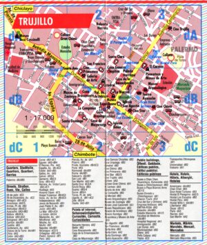 Mapa de Trujillo, Perú