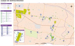 Mapa de la ciudad de Quetzaltenango