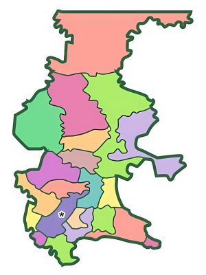 Mapa mudo del Departamento de Quiché