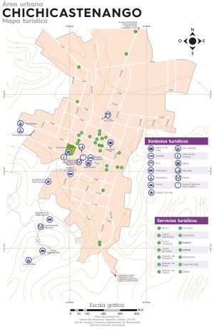 Mapa de la ciudad de Chichicastenango