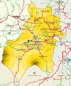 Mapa del Departamento de Sacatepéquez