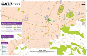 Mapa de la ciudad de San Marcos (Guatemala)