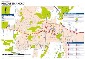 Mapa de la ciudad de Mazatenango