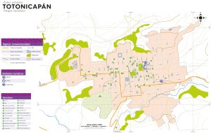 Mapa de la ciudad de Totonicapán