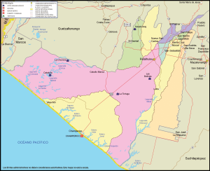 ¿Cuáles son los municipios del departamento de Retalhuléu?