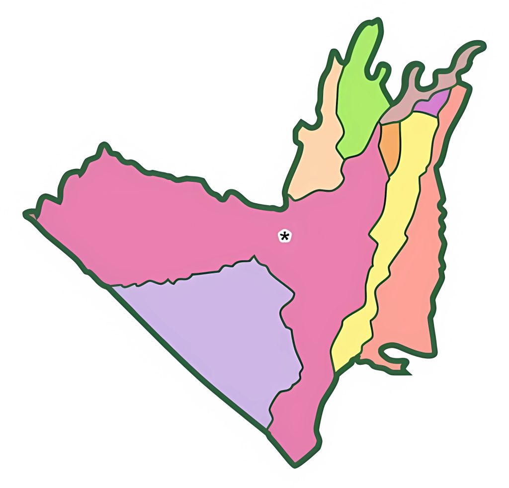 Mapa mudo del Departamento de Retalhuléu.