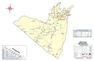 Mapa de carreteras del Departamento de Retalhuléu