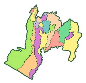 Mapa mudo del Departamento de Suchitepéquez