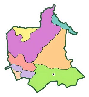 Mapa mudo del Departamento de Totonicapán