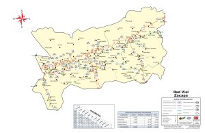 Mapa de carreteras del Departamento de Zacapa