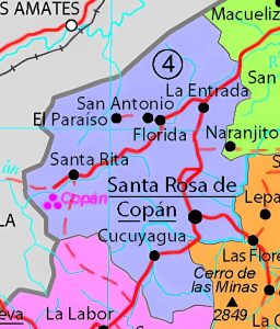 Principales ciudades del Departamento de Copán.