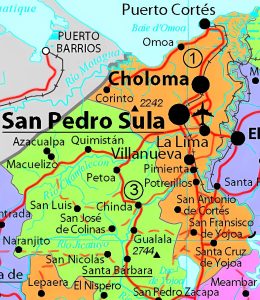 Principales ciudades del Departamento de Cortés.