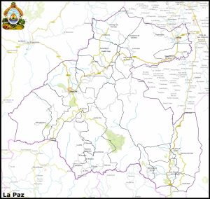 Mapa del departamento de La Paz