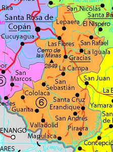 Principales ciudades del Departamento de Lempira.