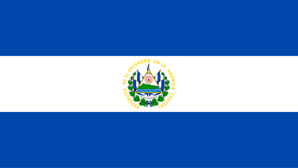 Bandera de El Salvador.