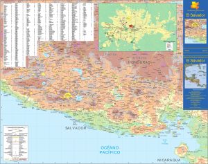 Mapa físico de El Salvador