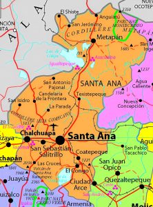 Principales ciudades del departamento de Santa Ana.