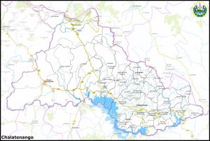 Mapa del departamento de Chalatenango