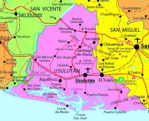 Principales ciudades del departamento de Usulután.