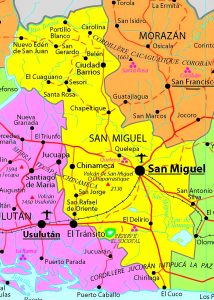 Principales ciudades del departamento de San Miguel.