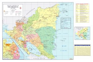 Mapa de la República de Nicaragua. Mapa de la República de Nicaragua.