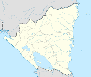 Mapa mudo de Nicaragua