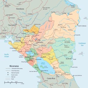¿Cuáles son los departamentos de Nicaragua?