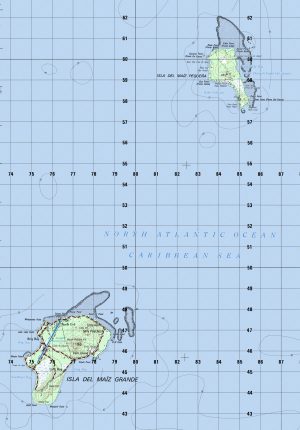 Mapa de Corn Island