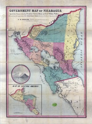 Mapa de Nicaragua de 1856
