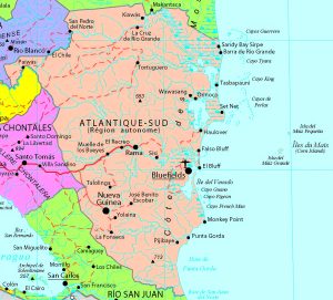 Principales ciudades de la Región Autónoma de la Costa Caribe Sur. Principales ciudades de la Región Autónoma de la Costa Caribe Sur.