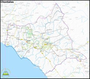 Mapa del departamento de Chontales