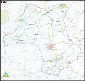 Mapa del departamento de Estelí
