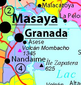 Principales ciudades del departamento de Granada. Principales ciudades del departamento de Granada.