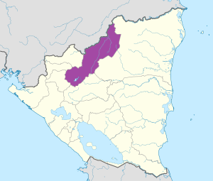 Mapa de ubicación del departamento de Jinotega en Nicaragua. Mapa de ubicación del departamento de Jinotega en Nicaragua.