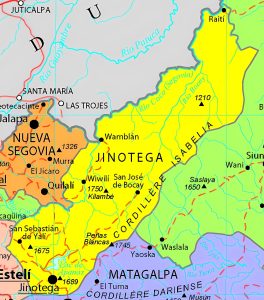 Principales ciudades del departamento de Jinotega. Principales ciudades del departamento de Jinotega.