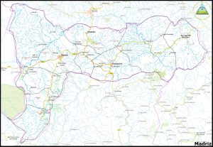 Mapa del departamento de Madriz