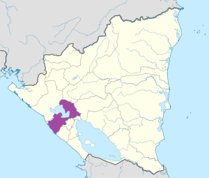 Mapa de ubicación del departamento de Managua en Nicaragua. Mapa de ubicación del departamento de Managua en Nicaragua.