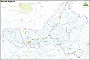 Mapa del departamento de Nueva Segovia