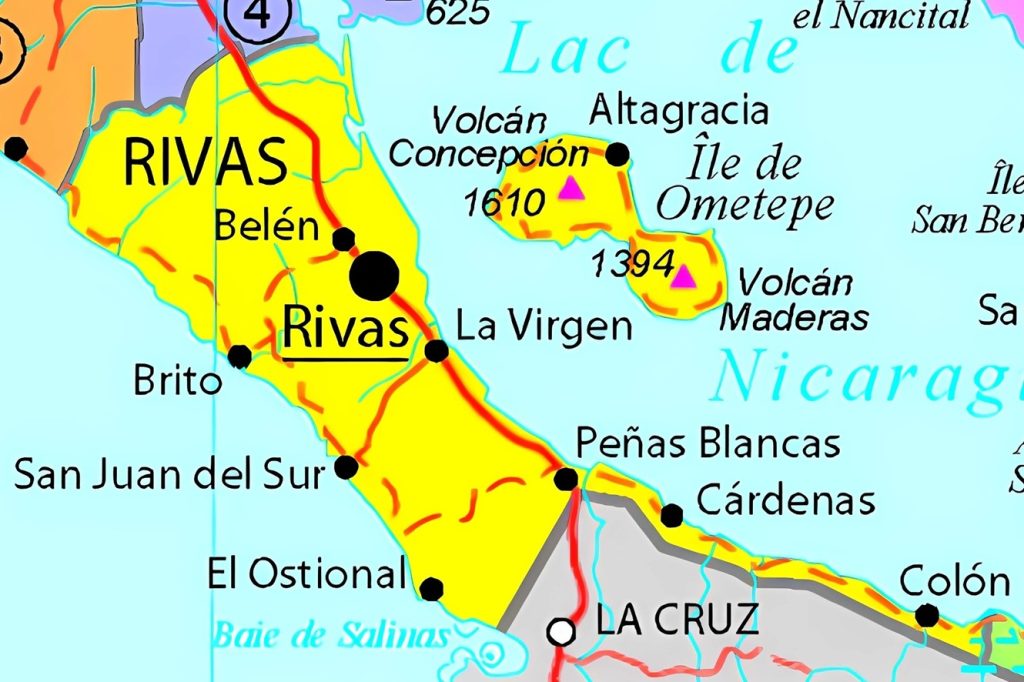 Mapa De Rivas Mapa del departamento de Rivas - Galería de mapas