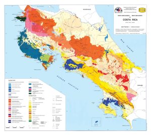 Mapa geológico de Costa Rica